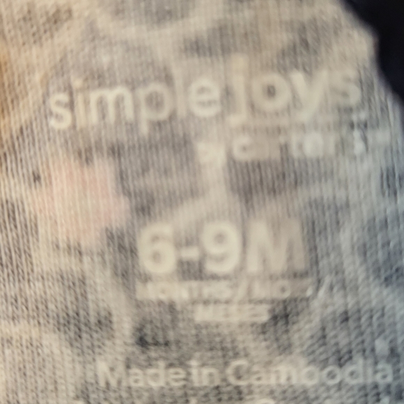 Nautica/Simple Joy Bodysuits & Garanimals Tye Dye Sweats 6-9mth - Picture 4 of 5